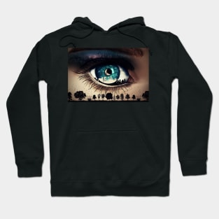 eye wild night Hoodie